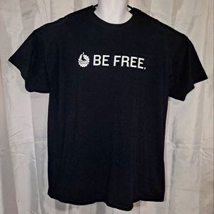 Planet Fitness Be Free T-shirt Men's 2XL Black FOTL HD Cotton Short Sleeve Crew
